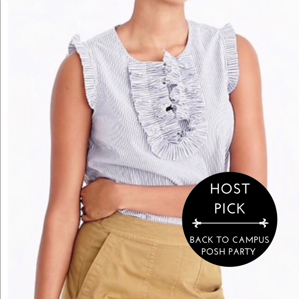 Ruffle Detail J.Crew Blouse